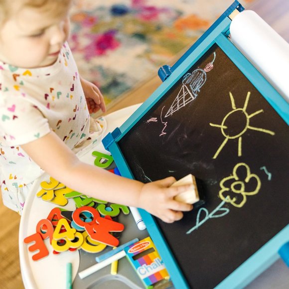 Double-Sided Magnetic Tabletop Easel, Children's toys, Learning Toys - Picture 7 of 9